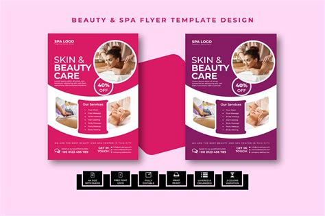 Beauty And Spa Flyer Template Design On Behance