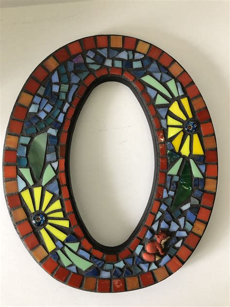 Mosaic Artwork Mosaic Wall Mosaic Glass Initial Wall Letter Wall