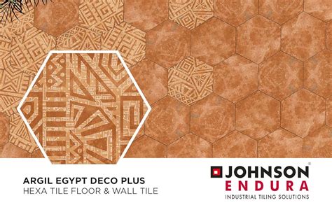 Johnson Endura Argil Egypt Deco Plus Glazed Vitrified Hexa Wall