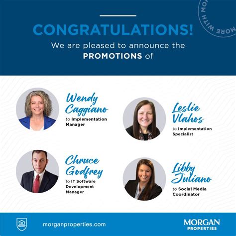 Morgan Properties On Linkedin We Are Excited To Announce The Promotion