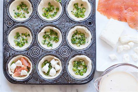 Mini Salmon Quiches Recipe