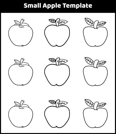 Free Printable Apple Template 57 Off