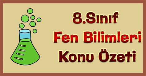 8 Sınıf Fen Bilimleri Sürdürülebilir Kalkınma Konu Özeti Meb Ders