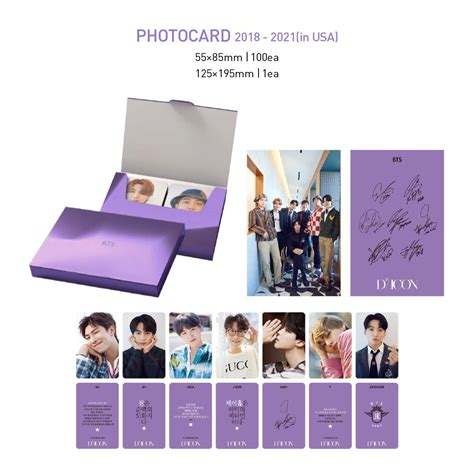 BTS DICON Photocard 101 Custom Book Purple Galaxy Store