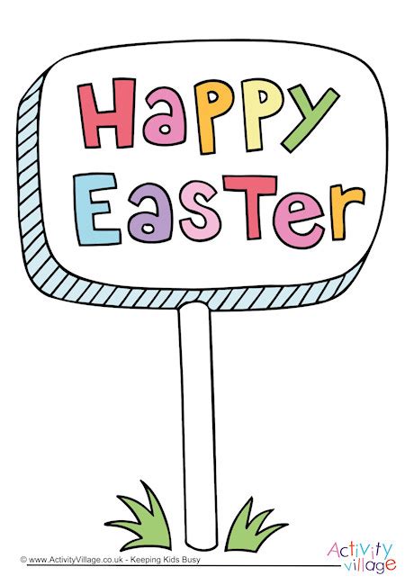 Happy Easter Sign