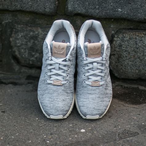 Men S Shoes Adidas ZX Flux Solid Grey Pale Nude White AQ NK Footshop