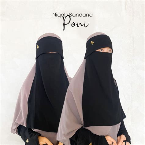 Jual Maslaha Niqab L Niqab Bandana Poni Babydoll L Cadar Bandana Poni