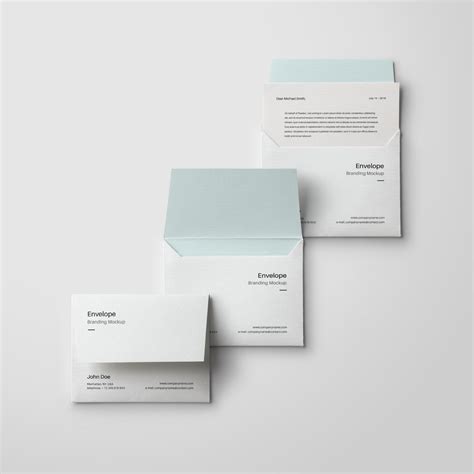 Letter Size Envelope Mockup