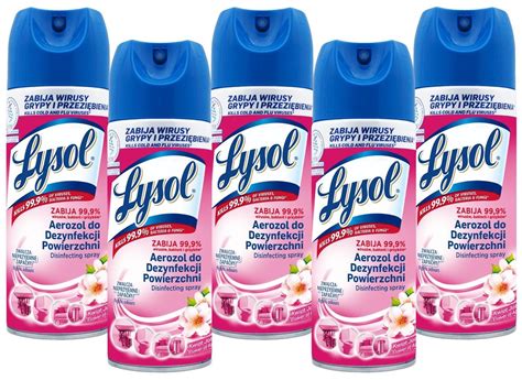 Lysol Spray Aerozol Do Dezynfekcji Jabłoń 5X 400Ml Lysol Sklep