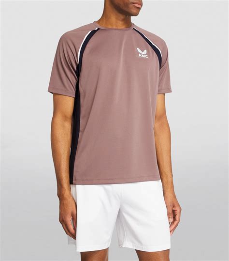 Mens Castore Purple AMC Airex Aeromesh T Shirt Harrods UK