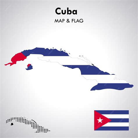 Premium Vector Cuba Flag And Map Design Map Flag Vector File