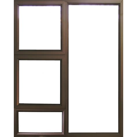 Window Frame Aluminium Ptt1818 Bronze Clear Left Hand VALUWIN Cashbuild