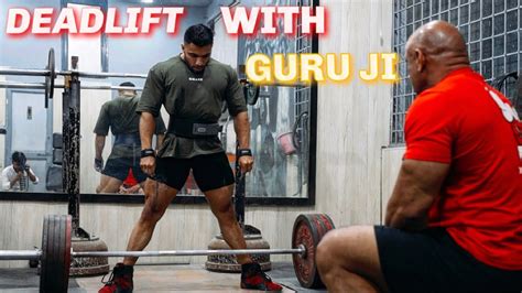 260kg 3 Deadlift Heavy Back Training With Guru Ji Mukesh Gahlot Youtube