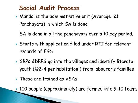 Ppt Scaling Up And Institutionalization Of Social Audits In Andhra