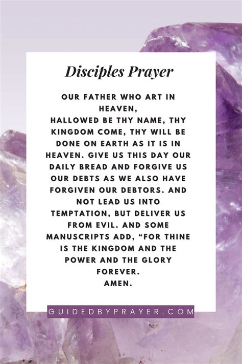 Disciples Prayer – Guided by Prayer