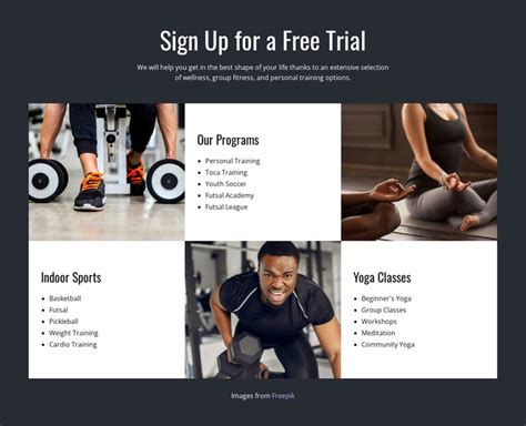 Personal Trainer Landing Page Atelier Yuwa Ciao Jp