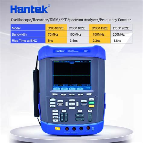 Hantek Oscyloskop Cyfrowy Rejestrator Multimetr Analizator Widma FFT