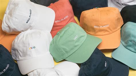 Show off your love for the game with these new GOLF-branded hats