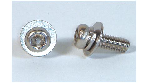 Pin 6lobe Pan Machine Screws With Fw And Sw Stainless A2 310tamper Tamper Proof Security Screw