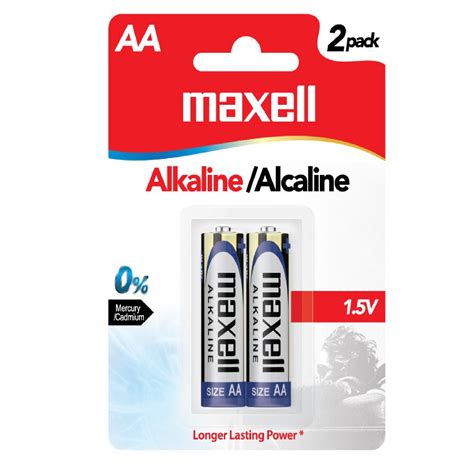 Maxell Aa Alkaline Battery 2pcpack 15v Long Lasting