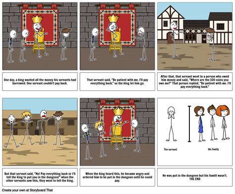 The Parable of the Unforgiving servant Storyboard