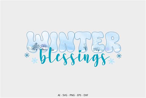 Winter Blessings Graphic by BEST DESINGER 36 · Creative Fabrica