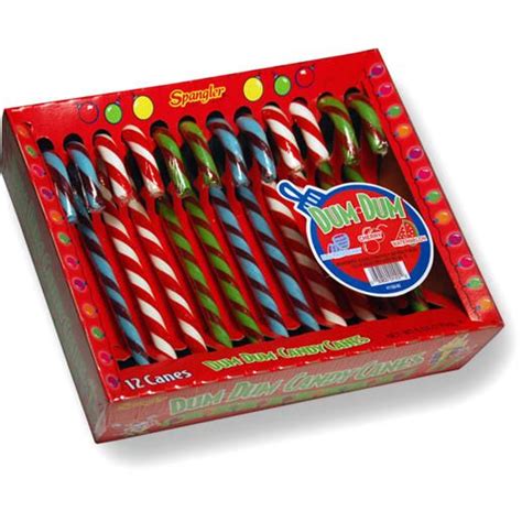 Dum Dums Candy Canes 12ct Box • Christmas Candy Canes • Christmas Candy And Chocolate • Holiday