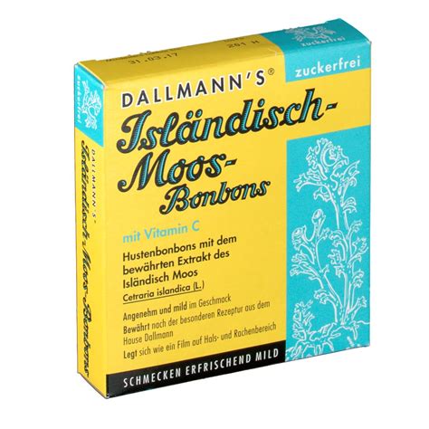 Dallmanns Isl Ndisch Moos Bonbons Mit Vitamin C Zuckerfrei Shop