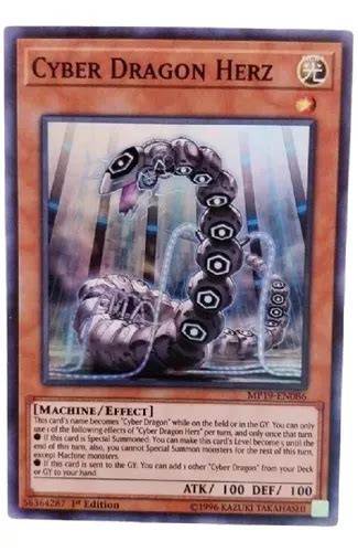 Carta Yugioh Cyber Dragon Herz Super Rara