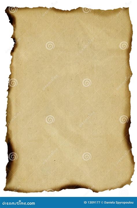 Burnt Old Paper Royalty Free Stock Photography Image 1309177