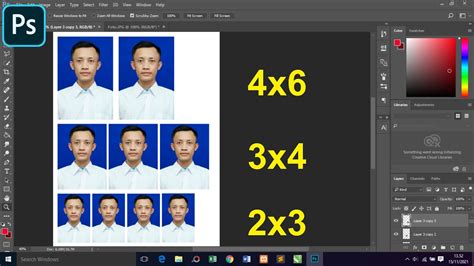 Cara Mengatur Ukuran Pas Foto 4x6 Dan 3x4 Di Photoshop YouTube