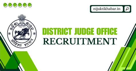 Khordha District Judge Office Recruitment 2024 | Apply for Various Posts in Khordha, Odisha ...