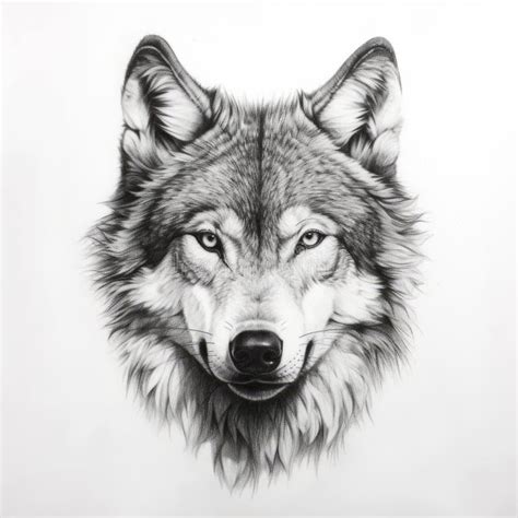 Realistic Wolf Tattoo