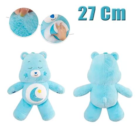 Peluche Azul Claro Amor Buenas Noches Oso Muñeco 27cm Cuotas Sin Interés