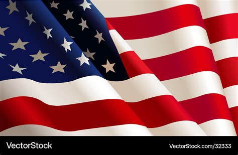 American Flag Royalty Free Vector Image VectorStock