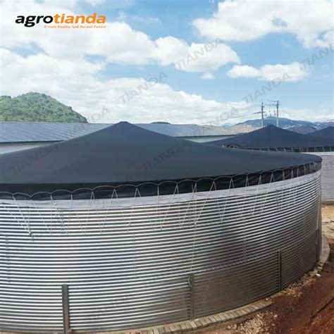 Hot Galvanized Corrugated Steel Water Tank Rainwater Big Capacity Round Storage Tank With