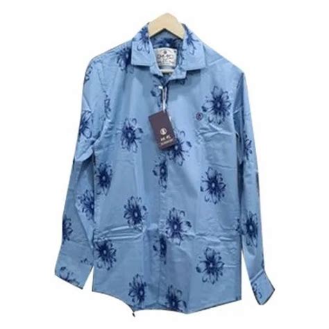 Collar Neck Mens Printed Cotton Shirt Size M Xl At Rs 395 Piece In