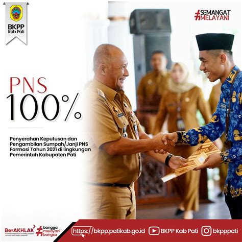 Penyerahan Keputusan Pengangkatan Dan Pengambilan Sumpah Janji Pns