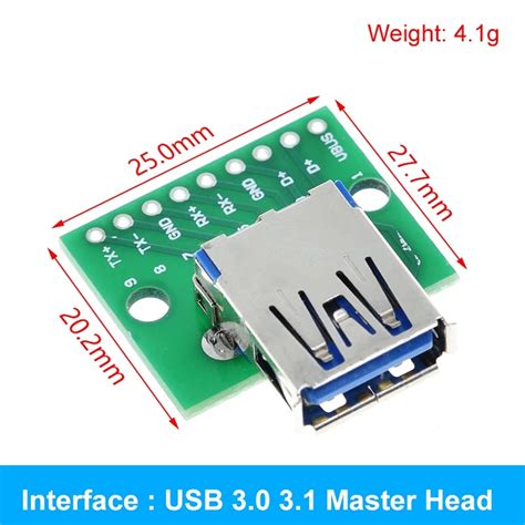 Circuits intégrés Type C USB Connecteur mâle USB adaptateur MINI Micro