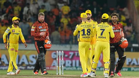 IPL 2024 Match 46 CSK Vs SRH At Chepauk 7 30PM IST Indian