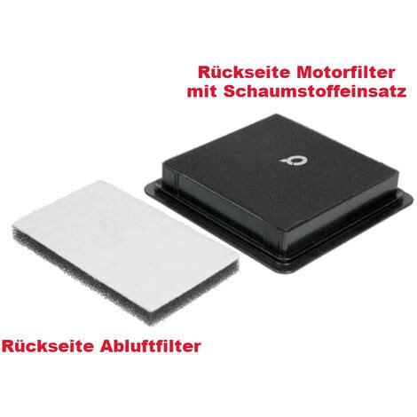 Trade-Shop 6in1 Luftfilter-Set (2x Motorfilter + 2x Schaumfilter + 2x ...