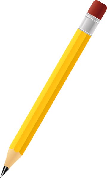 Black Pencil Yellow Vector Icon Svg Vector Public Domain Icon Park