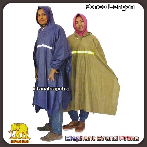 Jual Jas Hujan Ponco Lengan Elephant Brand Prima Poncho Tangan Shopee