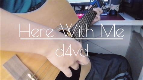 Here With Me D4vd Fingerstyle Guitar Cover Youtube