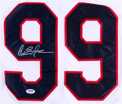 Charlie Sheen Signed Major League Indians "Wild Thing" Jersey (PSA COA ...