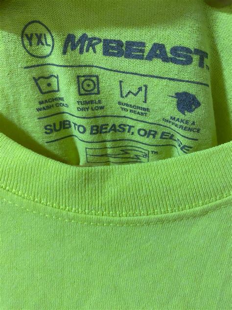 MrBeast Merch Sweatshirt, Men's Fashion, Tops & Sets, Tshirts & Polo Shirts on Carousell