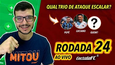 LIVE DICAS PARA MITAR NA 24 RODADA CARTOLA FC 2020 VOU TE MOSTRAR