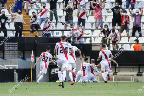 Isi Palazon Rayo Vallecano Celebrates Goal Editorial Stock Photo