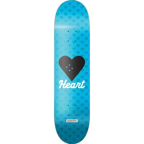 The Heart Supply Skateboards Vertical Flow Neon Blue Skateboard Deck