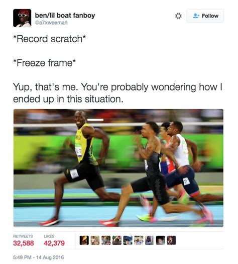 Usain Bolt S Famous Photo Turns Into The Internet S Funniest Meme